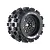 Louise 3.8" MT-Mcross (Sport Compound) Tyres on (1/2" Offset) Black Rims - Glued Wheels 2Pcs L-T3276X