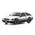 Kyosho Mini-Z Toyota AE86 Corolla Levin RC Drift Car Electric AWD RTR - White/Black 32641WBK
