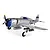 E-Flite RC Plane P-47 Razorback 1.2m Warbird BNF Basic with AS3X and Safe Select Technology EFL08450