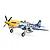 E-Flite RC Plane P-51D Mustang 1.5m Warbird BNF Basic with AS3X and Safe Select Technology EFL01250