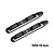 Two black GPM Racing aluminium roof guard rails for 1/8 scale RC cars, featuring a sleek, machined design with mounting holes.