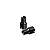 Two black GPM Racing carbon steel differential outdrive cups for RC vehicles, shown against a white background.