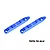 A pair of blue anodized aluminium roof rails for 1/16 scale RC cars by GPM Racing, featuring two mounting holes each.