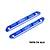 GPM 1/8 Aluminium Roof Guard Rails 2Pcs - Blue MKV6015TOP-B