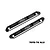 GPM 1/8 Aluminium Roof Guard Rails 2Pcs - Black MKV6015TOP-BK