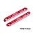 GPM 1/8 Aluminium Roof Guard Rails 2Pcs - Red MKV6015TOP-R