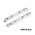 GPM 1/8 Aluminium Roof Guard Rails 2Pcs - Silver MKV6015TOP-S