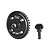 GPM Racing black carbon steel 34T main differential gear and 10T input pinion gear set for RC vehicles.