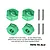GPM Aluminium 12mm Hexes 4Pcs - Green TFR010-G