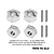 Four silver GPM Racing aluminium 12mm wheel hex adapters with two included pins, displayed on a white background.