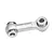 A silver GPM Racing aluminium steering drag link component for RC vehicles, shown against a plain white background.