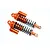 GPM Aluminium 132mm Piggyback Shock Absorbers 2Pcs - Orange SB132F/L-OR-BK