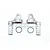 GPM Aluminium Shock Cap with Piggyback Reservoirs 2Pcs - Grey Silver SB100F/R/L-GS