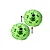 GPM Aluminium 17mm Brake Disc Wheel Hex +6mm Adapters 2Pcs - Green MAI10+6/DISK-G