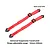 GPM Aluminium and Nylon Adjustable Front or Rear Suspension Limit Straps 2Pcs - Red and Black LMT21213/SP-BK-R