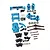 Yeah Racing Aluminium Conversion Kit - Blue TAWR-S03BU