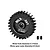 GPM Carbon Steel 28T 32dp/0.8Mod Pinion Gear MG328T/0.8M-BK