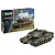 Revell 1/35 scale Leopard 2A6M+ tank model kit box next to a fully assembled and painted model tank.
