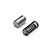 A small metal starting pin and a matching coil spring for an RC engine, isolated on a white background.