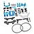 Yeah Racing Aluminium Steering Conversion Kit - Blue TATT-S08BU