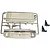 Tamiya Midnight Pumpkin Grill, Body Mounts Set - Metallic Chrome 9005796