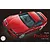 A high-angle studio shot of a red Honda Prelude 2.2Si V-TEC model car on a dark background, showcasing the exterior and sunroof.