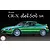 An illustration of a green Honda CR-X delSol SiR on a black background, featuring the car model name in white text above.