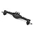 Vanquish Black Aluminium SCX10 II Rear Solid Currie F9 Portal Axle Differential/Axle Housing VPS08360