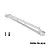 A silver GPM Racing aluminium front chassis brace with two mounting screws on a white background.