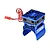 GPM Blue Aluminium 35mm Motor Heat Sink w/ Cooling Fan TRX4018FAN-B