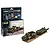 Revell 1/76 scale M19 Tank Transporter model kit box and a fully assembled, painted model of the military truck and trailer on a display base.