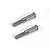 Two GPM Racing medium carbon steel wheel axles for RC cars, shown against a plain white background.