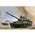 Box art illustration of a Trumpeter 1/35 scale Russian T-72A main battle tank moving through a dusty field with a secondary vehicle in the background.