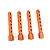 HSP Orange Aluminium 50mm Body Posts 4Pcs 880009