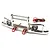 Integy V2 Silver Aluminium SCX10 Front Bumper w/ LED Lights C24692SILVER
