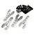 Integy Silver Aluminium SCX10 Lower Shock Mount Lift Kit C24949SILVER