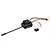 Hobbywing EzRun Max10 G2 140A brushless ESC unit with integrated cooling fan, power wires, XT60 connector, and external power switch.