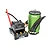 Castle Creations Mamba Monster X ESC and green 1717 sensored motor combo on a white background.