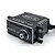 Reefs RC 422HD V2 waterproof coreless metal geared servo in black finish, shown from a high angle against a white background.