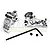 Integy Silver Aluminium SC10 1 Degree Rear Hub Set T7852SILVER