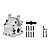 GPM Aluminium Front or Rear Gearbox Housing - Silver MKV6012-S