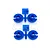 RPM Blue Traxxas/HPI/Losi Shock Lower Spring Retainers 73155