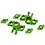 RPM Green Traxxas 1/16 Series Steering Hubs 73164