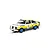 Scalextric 1/32 scale 1979 Ford Escort MkII rally slot car in white, blue, and yellow Rothmans livery, featuring number 1 on the side.