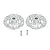 GPM Aluminium 17mm (+3mm) Splined Wheel Hexes with Brake Disks 2Pcs - Silver UDR010DX+3N-S