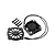 GPM Racing black aluminium cooling fan with protective grill and four mounting screws on a white background.