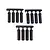 RPM Black HPI/Losi/Associated 4.3mm Ball & 3mm/4-40 Thread Long Shank Rod Ends 12Pcs 73392