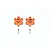 GPM Aluminium 17mm Wheel Hexes +6mm Off-Set 2Pcs - Orange MAF010+6MM-OR