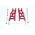 GPM Aluminium Front Lower Suspension Arms 2Pcs with Pins - Red SLA2W055-R