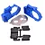 RPM Blue Slash 2WD/E-Rustler/E-Stampede/Bandit Gearbox Housing & Rear Mount Set 73615